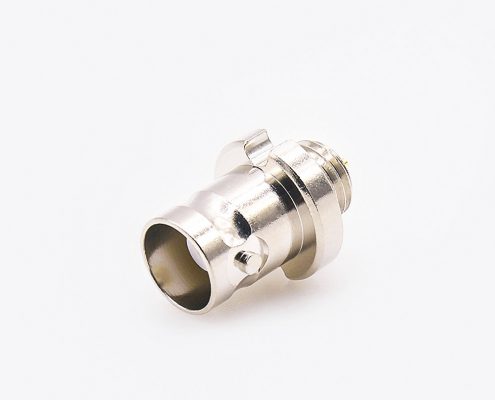 焊接接地BNC连接器母头直型后锁穿墙接线