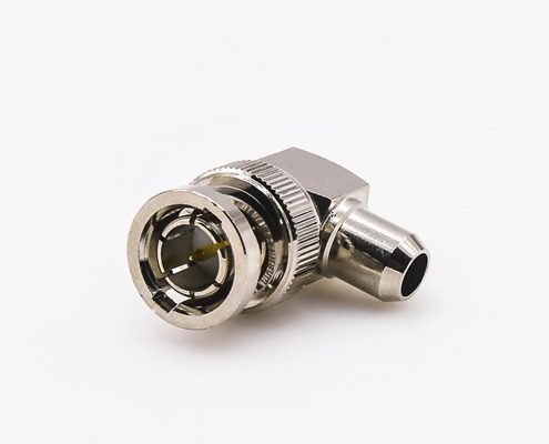 SYV-75-5-1弯式BNC连接器75Ω公头接线焊接