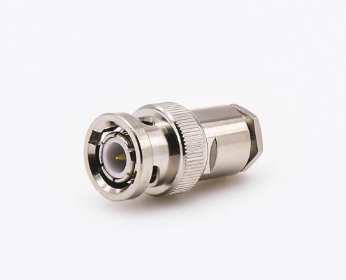 螺丝固定BNC连接器RG174/RG316直式接线螺母锁紧