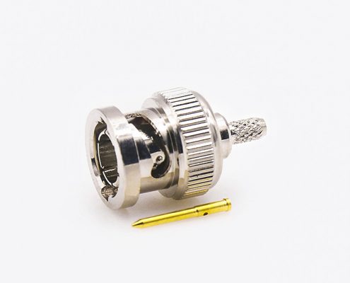 用于RG174/RG316的BNC连接器公头75Ω接线直式压接