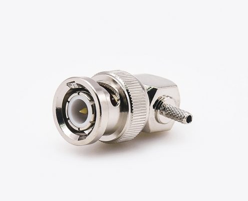 BNC弯型连接器RG174/RG316的公弯式接线压接