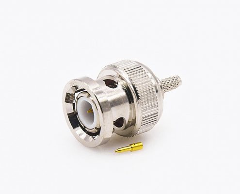 RG174/RG316压接BNC公头直式接线连接器