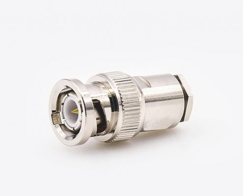 BNC接线RG58/RG142连接器公头直式螺母锁紧
