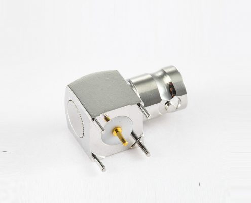 插座BNC连接器75Ω弯式PCB安装插孔