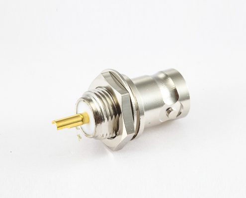 焊杯型BNC连接器50Ω母头直式接线