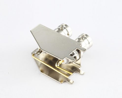 BNC连接器母头弯式螺母插孔用于PCB50ohm