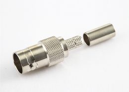 BNC连接器压接接线用于SYV75-3/3C-2V母头直式75ohm
