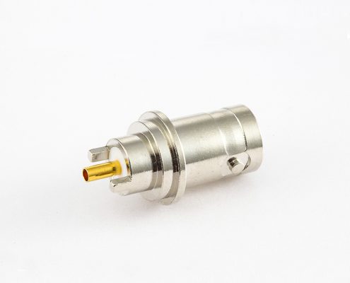 BNC 50欧姆母头直式PCB板焊接的座子