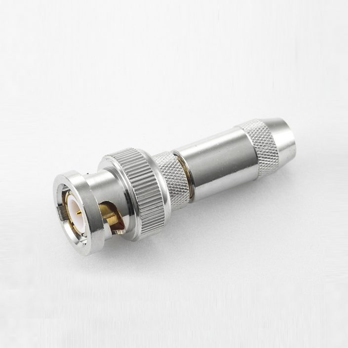 BNC 75欧姆公头直式压接RG59/SYV75-4电缆 BNC 75欧姆公头直式压接RG59/SYV75-4电缆