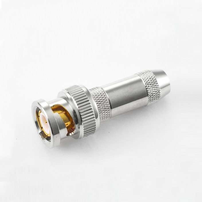 BNC 75Ω直式公头压接RG179/SYV75-1.5电缆 BNC 75Ω直式公头压接RG179/SYV75-1.5电缆