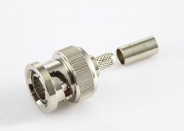 BNC  75欧姆公头直式压接SYV75-2电缆