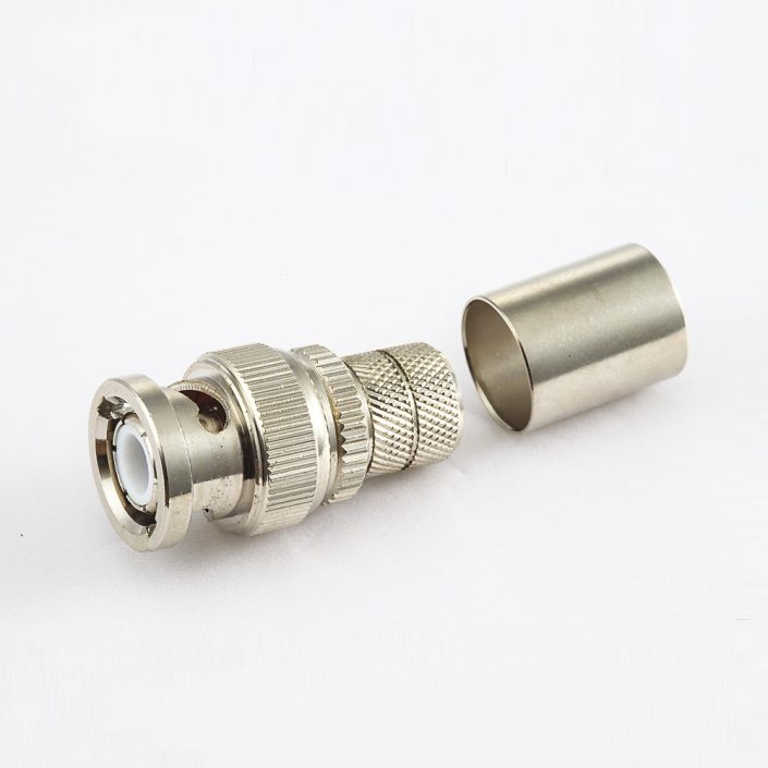 BNC 公头直式压接RG213/SYV50-7电缆 BNC 公头直式压接RG213/SYV50-7电缆
