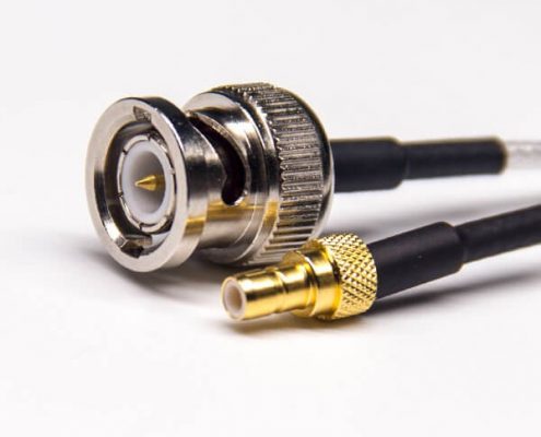 BNC接口公头直式转SMB母头直式线材接RG316