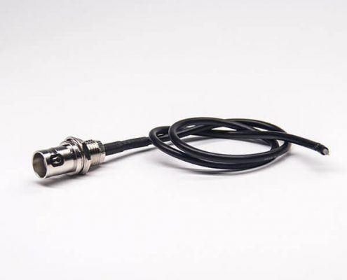 bnc接头母头面板安装直式穿墙射频线RG174